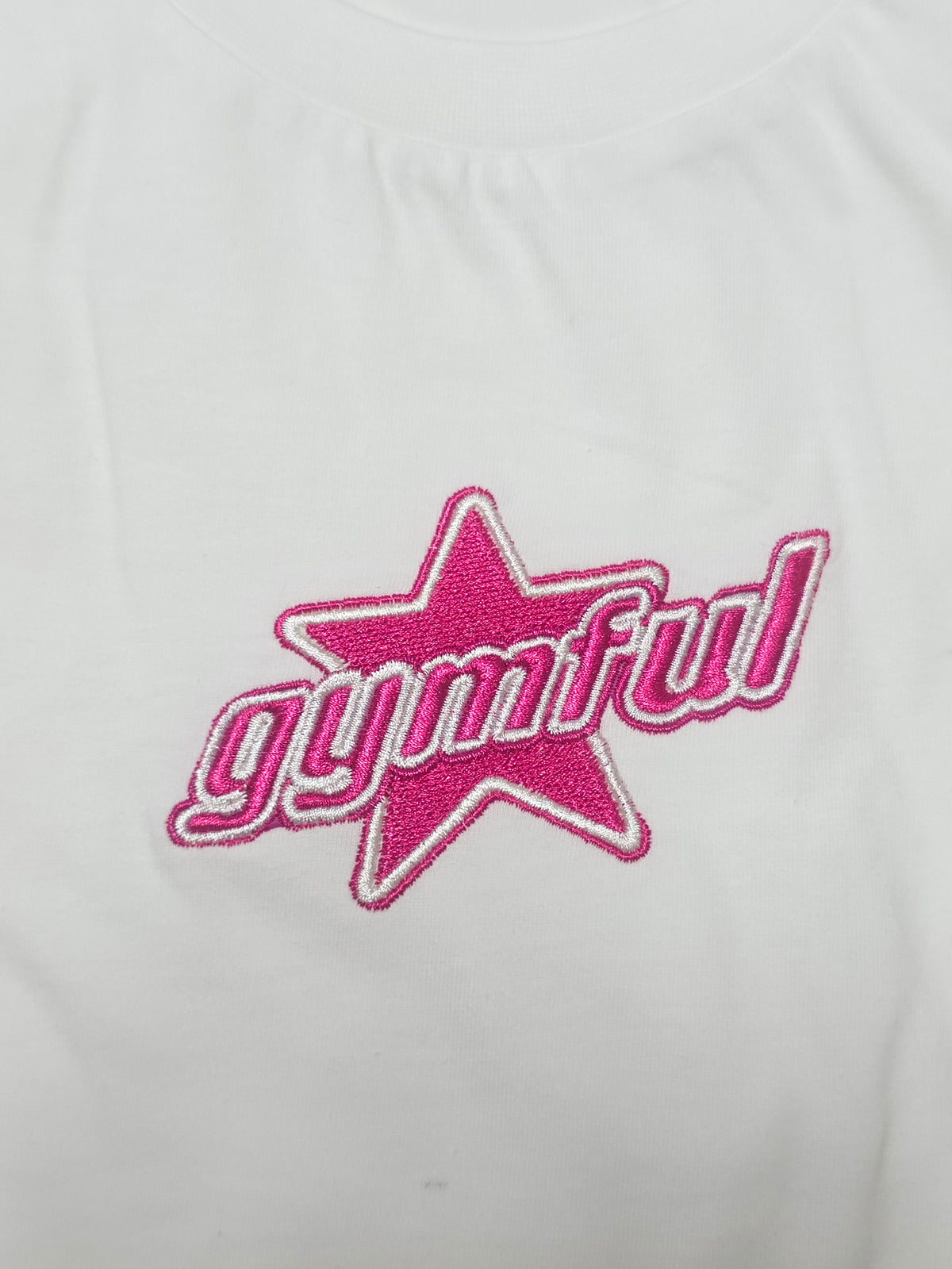 Gymful Signature Star Oversized T-Shirt – White