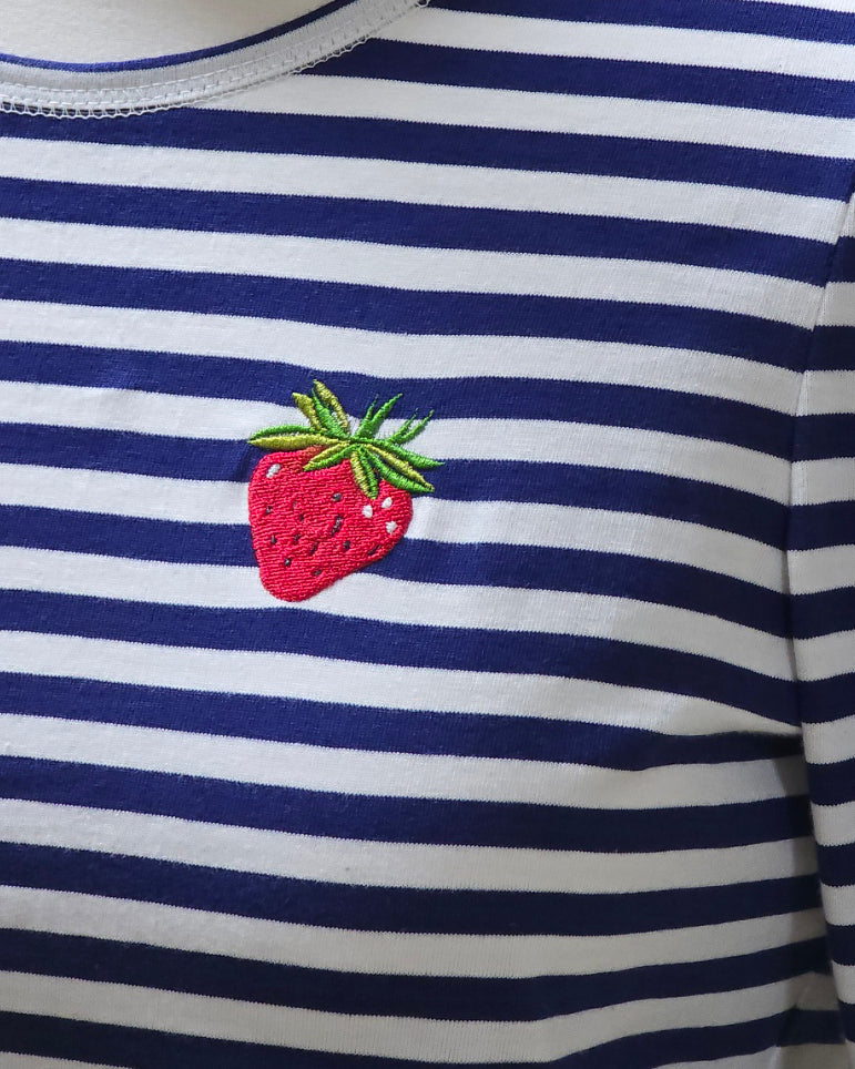 Breton Striped Sweatshirt – Puff Sleeve