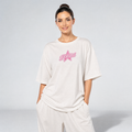 Gymful Signature Star Oversized T-Shirt – White